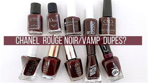 chanel rouge noir dupe essie|chanel's vamp colors.